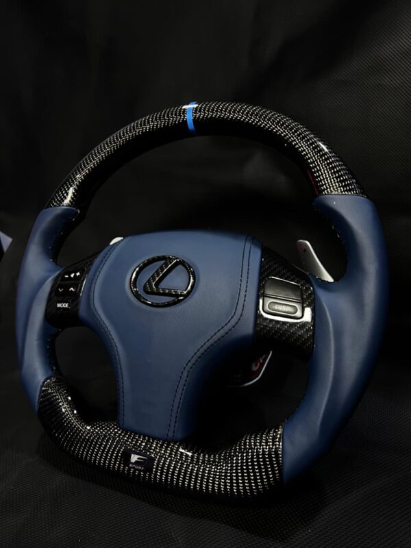 Real Carbon Fiber Steering Wheel for Lexus 2007–2013