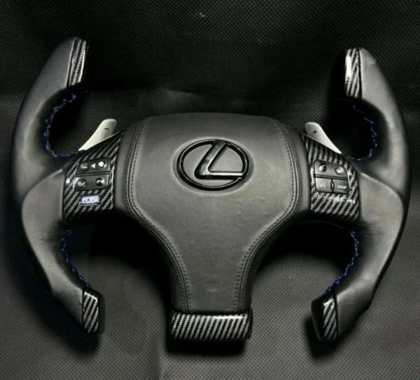 Tesla-Style Carbon Fiber Steering Wheel for Lexus (2007–2013)